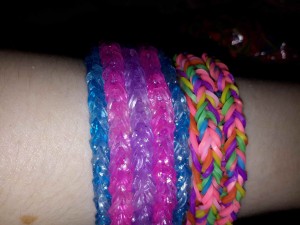 The other side of the reversible bracelets.